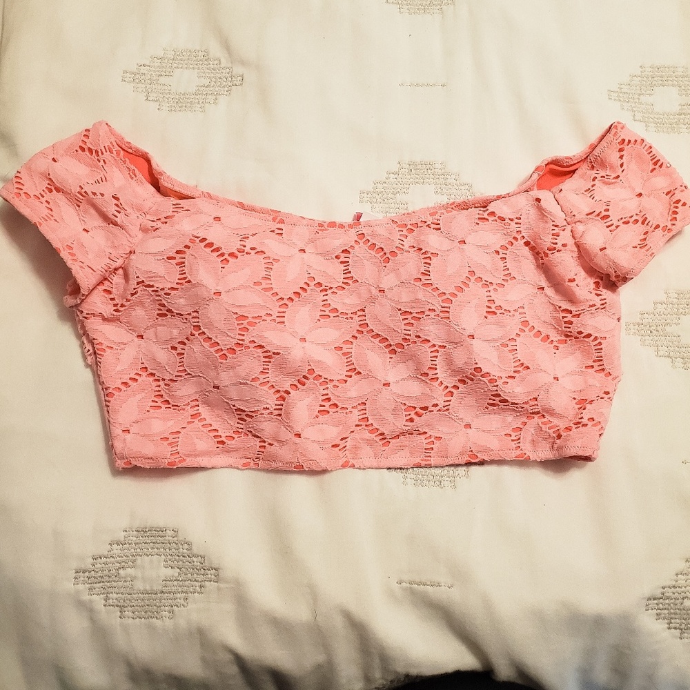 Victoria Secret off the shoulder swim top